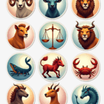 Zodiac Signs - Sticker Sheet v8